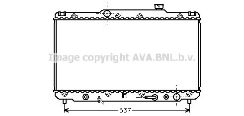 AVA QUALITY COOLING Радиатор, охлаждение двигателя TO2186